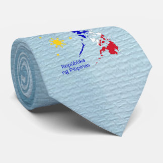 Philippines Map Illustration Tie