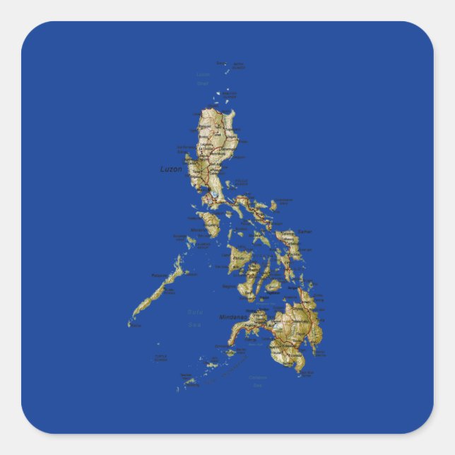 Philippines Map Sticker (Front)