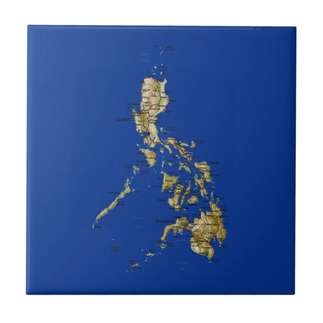 Philippines Map Tile (Front)