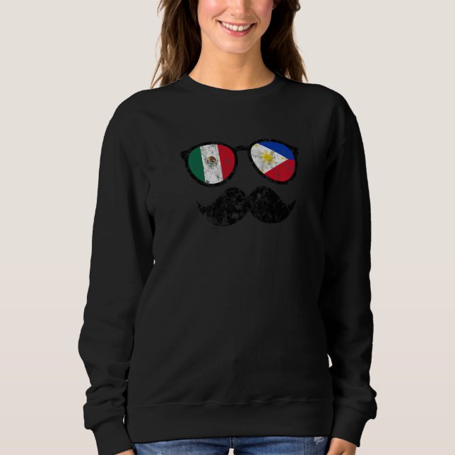 Philippines Mexico Filipino Pride Proud Flag Mexip Sweatshirt (Front)