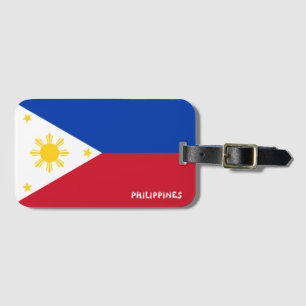 Philippines National Flag Patriotic Luggage Tag