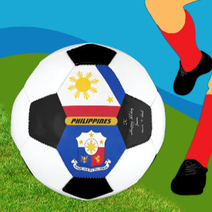 Philippines Personalised, Flag, Photo Soccer Ball