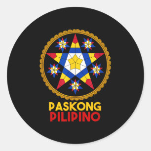 Philippines Pilipinas Filipino Christmas Parol Xma Classic Round Sticker