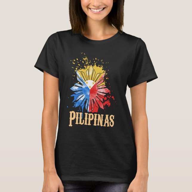 Philippines Pilipinas Filipino Filipina Pride Prou T-Shirt (Front)
