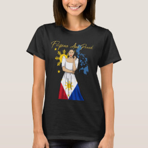 Philippines Pinay Filipina Pride Islands Flag Girl T-Shirt
