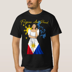 Philippines Pinay Filipina Pride Islands Flag Girl T-Shirt