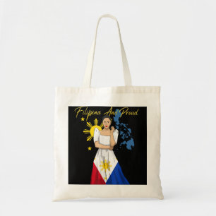 Philippines Pinay Filipina Pride Islands Flag Girl Tote Bag