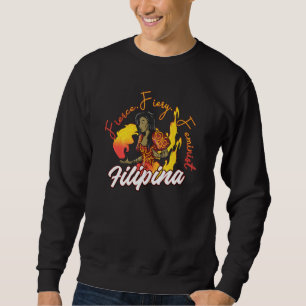 Philippines Pinay Filipina Pride Proud Flag Beauti Sweatshirt
