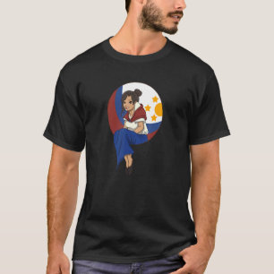 Philippines Pinay Filipina Pride Proud Flag Beauti T-Shirt