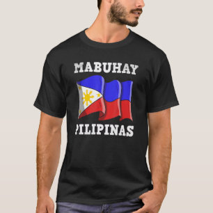 Philippines Pinay Filipino Pride Country Flag Mabu T-Shirt