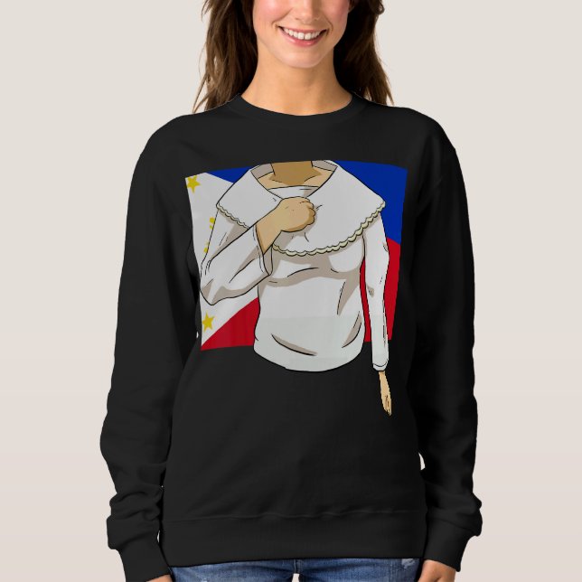 Philippines Pinoy Pinay Filipino Filipina Pride Pr Sweatshirt (Front)