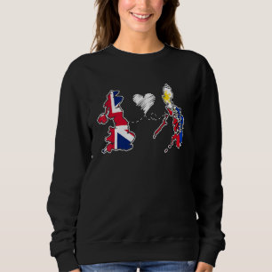 Philippines Proud Filipino Filipina Flag UK Englan Sweatshirt