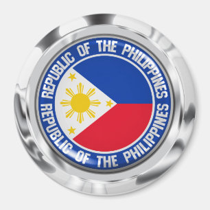 Philippines Round Emblem Magnet