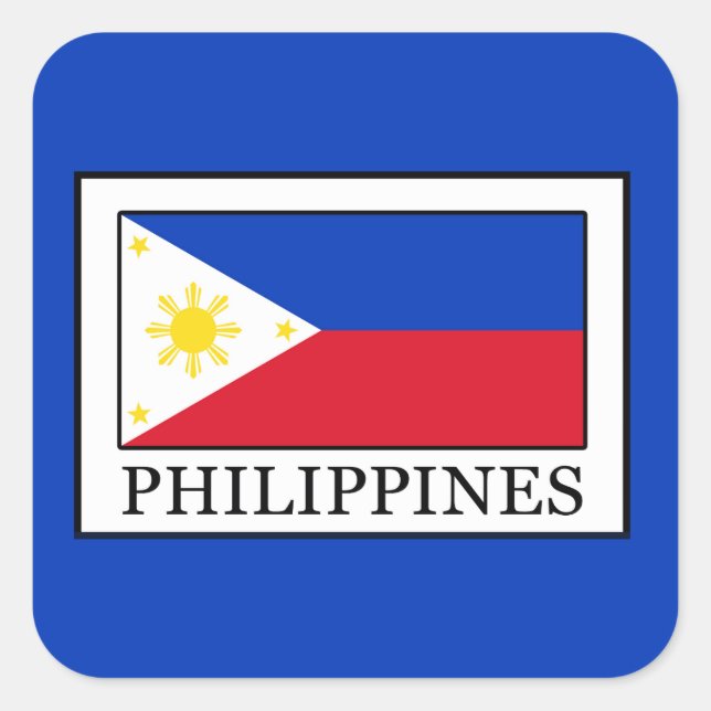 Philippines Square Sticker (Front)