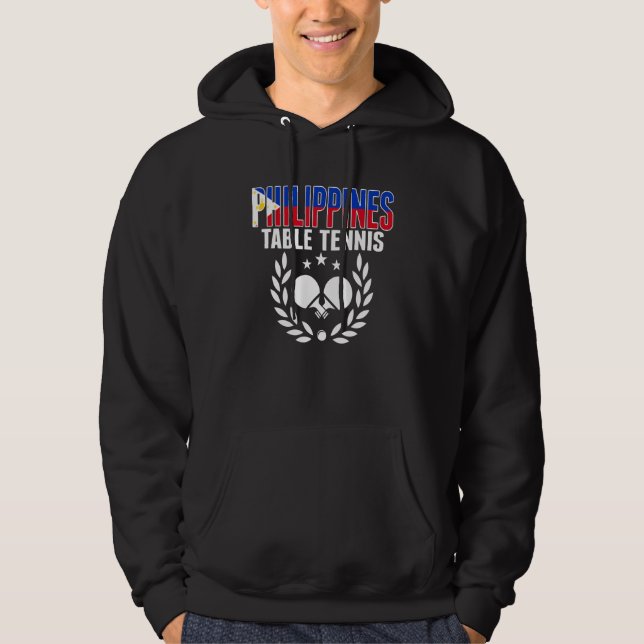 Philippines Table Tennis Fans Philippine Ping Pong Hoodie (Front)