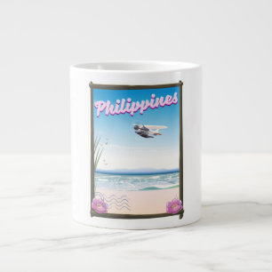 Philippines Travel poster Large Coffee Mug