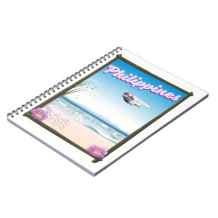 Philippines Travel poster Notebook
