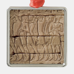 Philistine prisoners being led away metal tree decoration