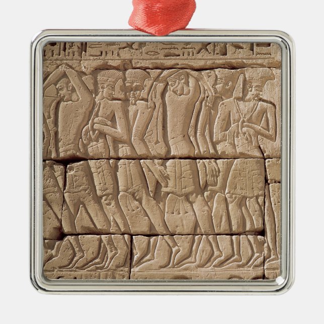 Philistine prisoners being led away metal tree decoration (Front)