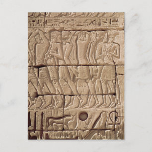 Philistine prisoners being led away postcard