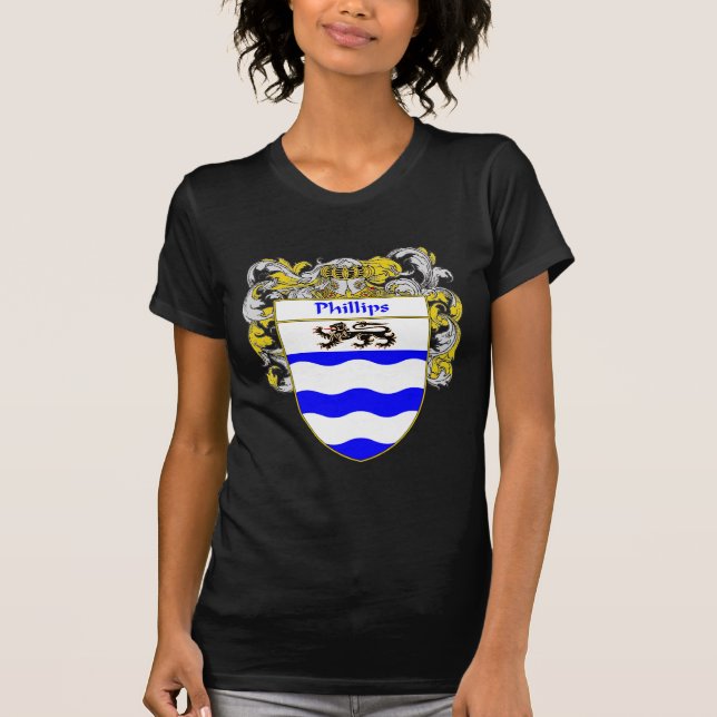 Phillips Coat of Arms (Mantled) T-Shirt (Front)