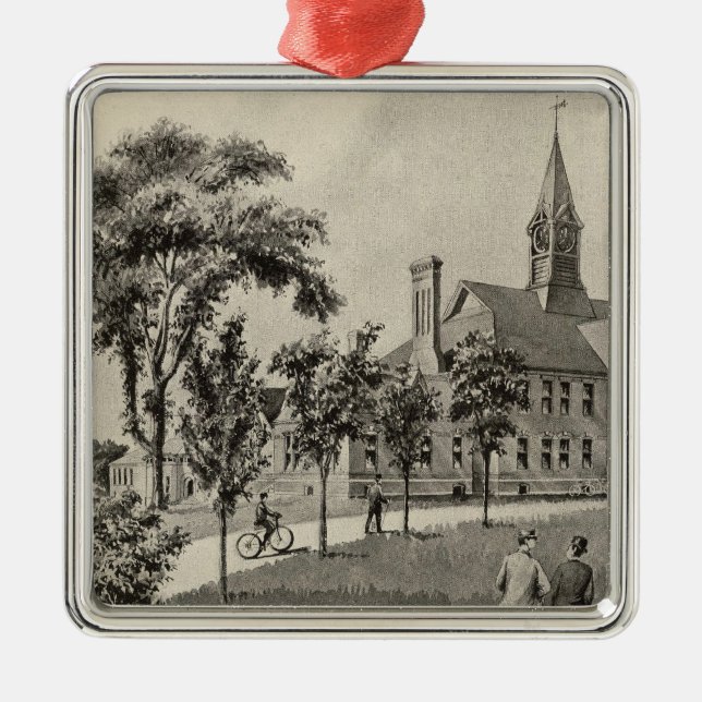 Phillips Exeter Academy Metal Tree Decoration (Front)