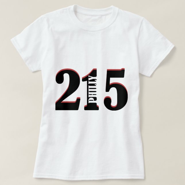 Philly 215 T-Shirt (Design Front)