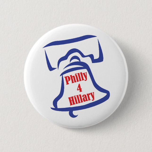 Philly 4 Hillary Button (Front)