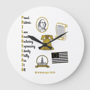 Philly Acronym Wall Clock