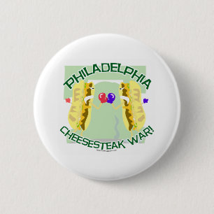 Philly Cheesteak War 6 Cm Round Badge