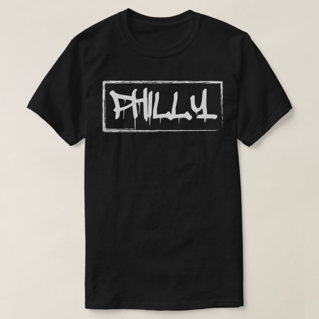 Philly city graffiti skater streetwear apparel  T-Shirt (Design Front)