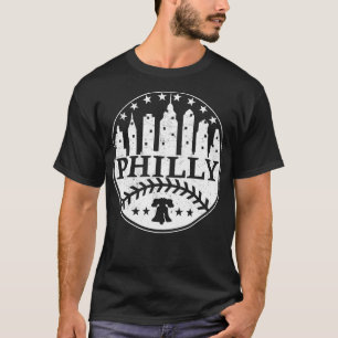 Philly Fan Baseball Lover Philadelphia PA City Sky T-Shirt