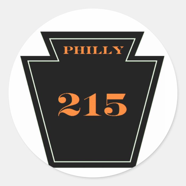 Philly Flyers PA  215 Punk hardcore sticker (Front)