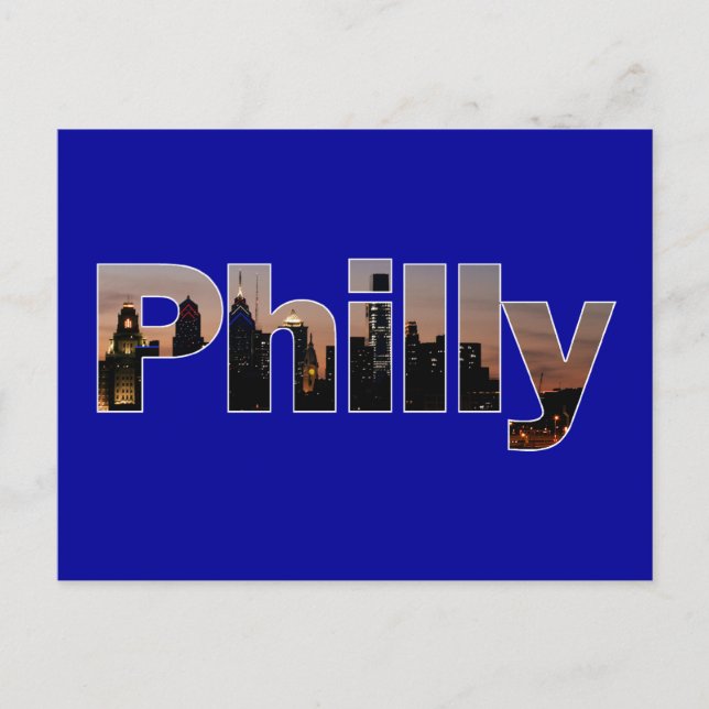 Philly Letters Postcard (Front)