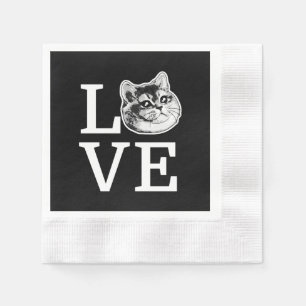 Philly Love Cat Napkin