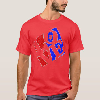 Philly Love Red White and Blue Liberty Bell Philad T-Shirt