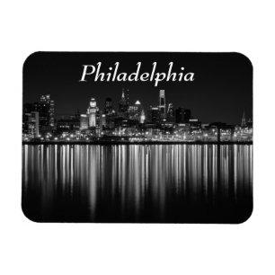 Philly night b/w magnet