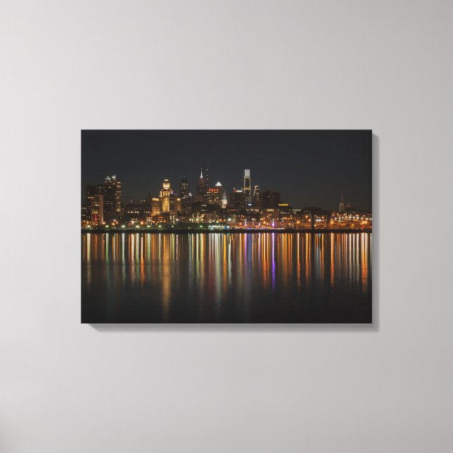 Philly night canvas print (Front)