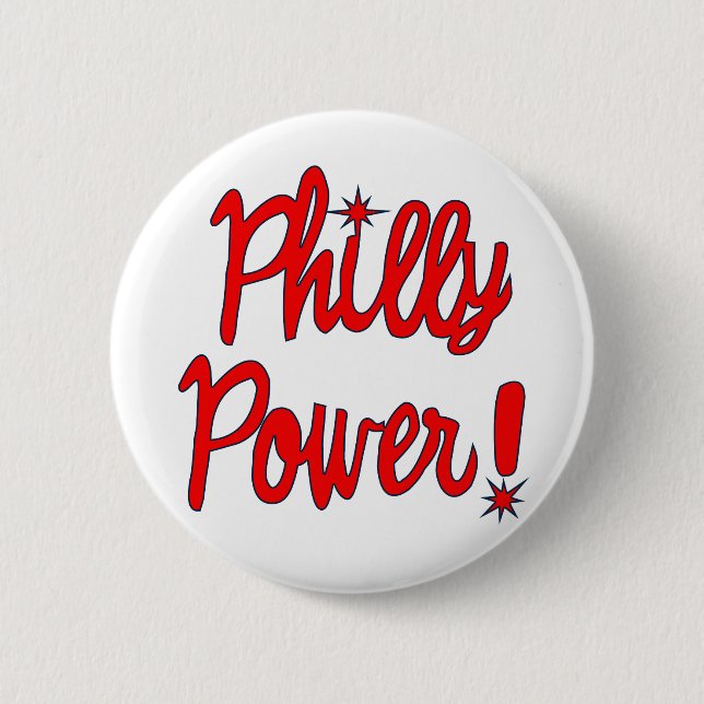 Philly Power! T-shirts, Hoodies, Baseball Tees 6 Cm Round Badge (Front)