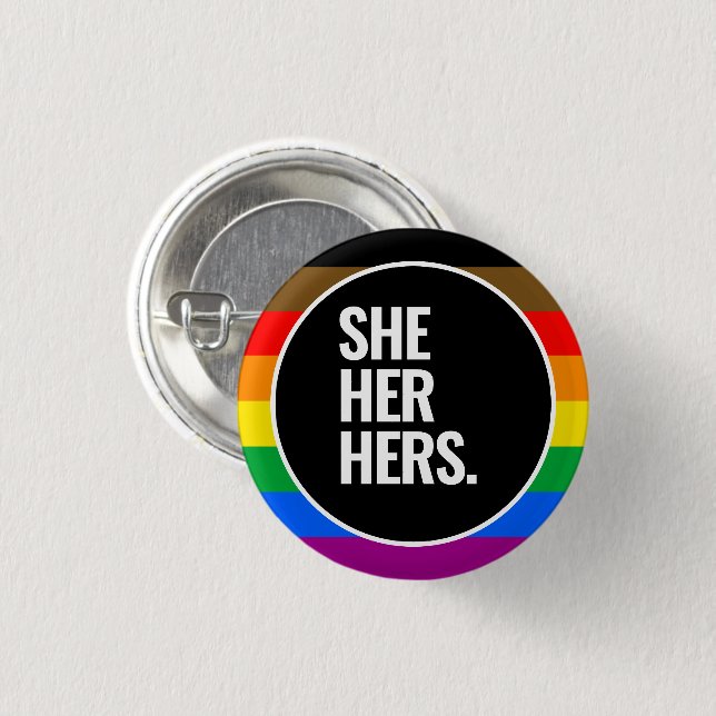 Philly Pride LGBTQPOC 3 Cm Round Badge (Front & Back)