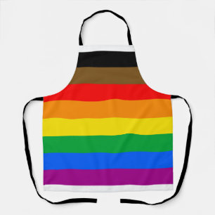 Philly Rainbow Pride Flag Apron