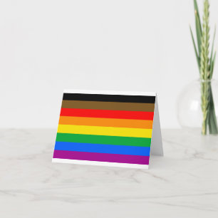Philly Rainbow Pride Flag Card