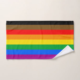 Philly Rainbow Pride Flag Hand Towel