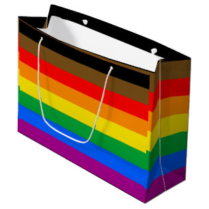 Philly Rainbow Pride Flag Large Gift Bag