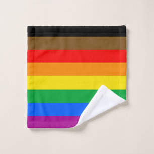 Philly Rainbow Pride Flag Wash Cloth