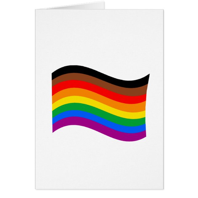 Philly Rainbow Pride Waving Flag (Front)