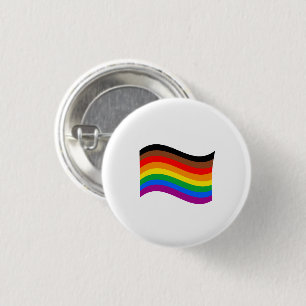 Philly Rainbow Pride Waving Flag 3 Cm Round Badge