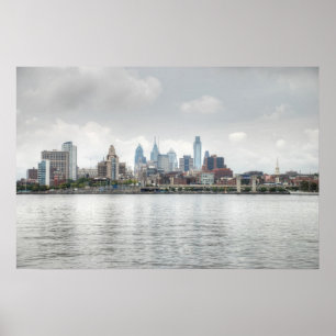 Philly skyline 2 poster