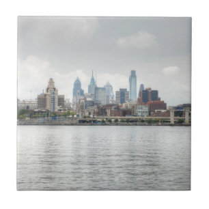 Philly skyline 2 tile