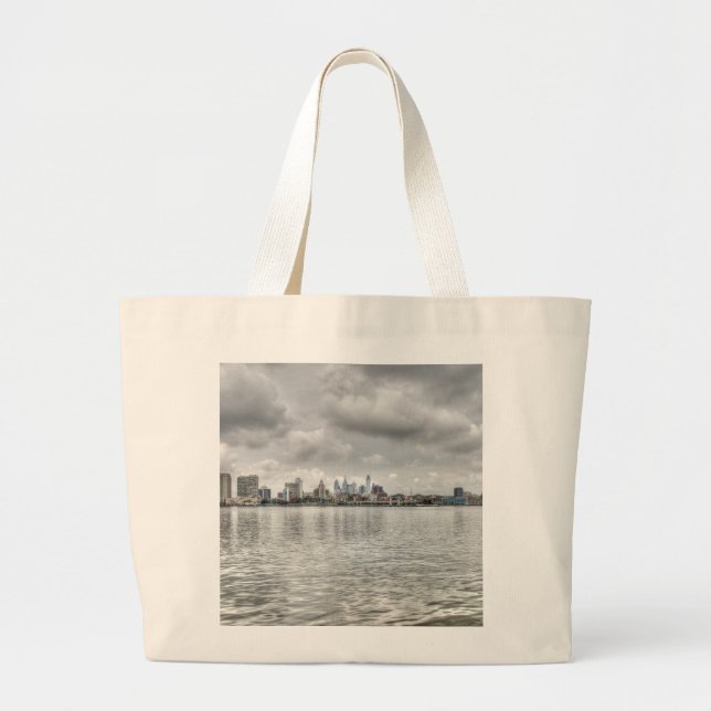 Philly skyline large tote bag (Front)